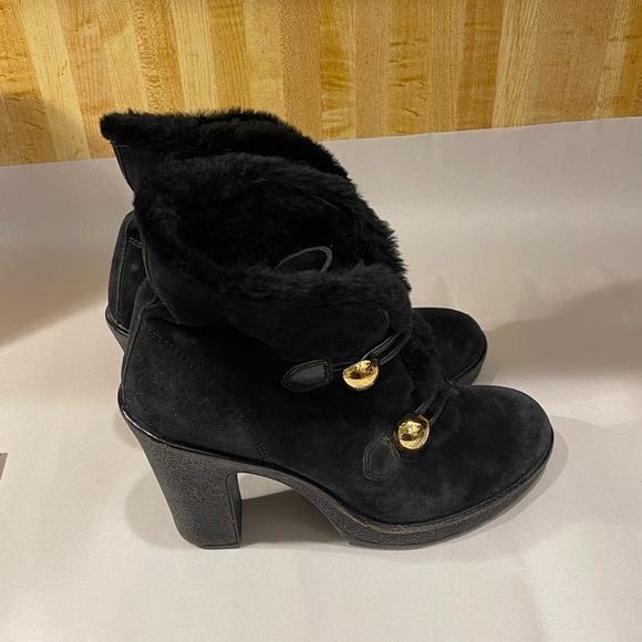 Coach Lenora black suede ankle boots - Picture 3 of 11